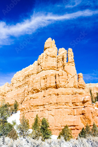 Bryce Canyon National Park in winter  Utah  USA