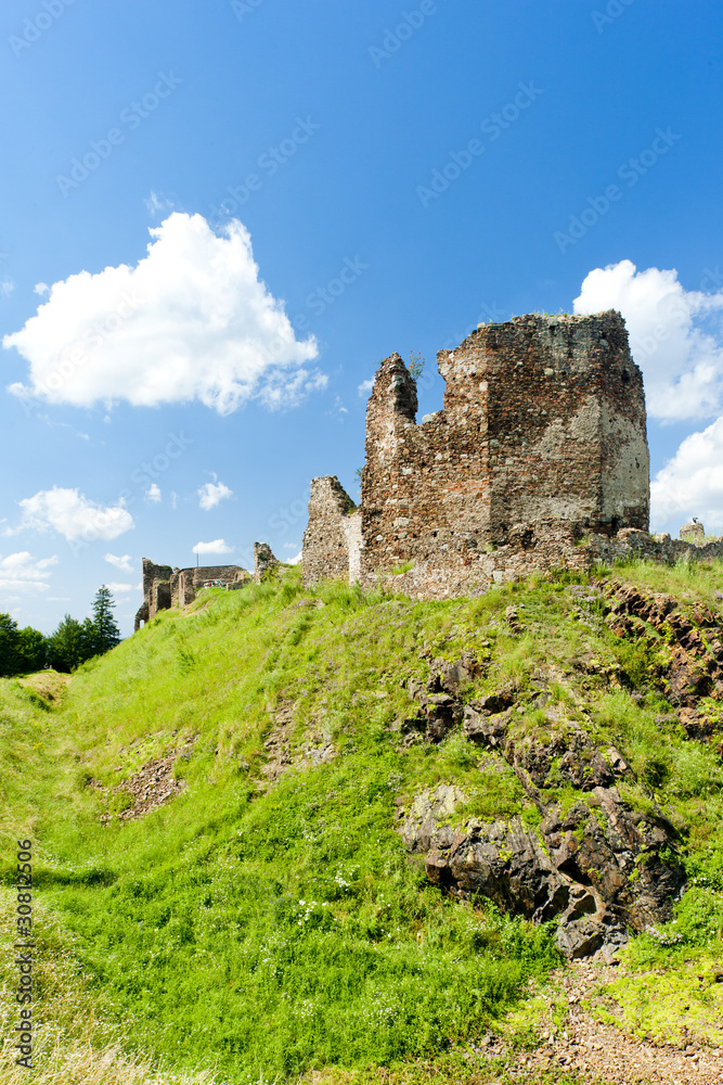 ruins of Lichnice Castle, Czech Republic