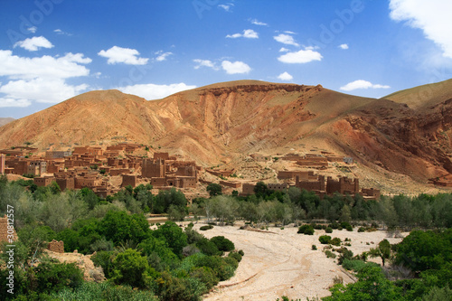 dried river in Morocco