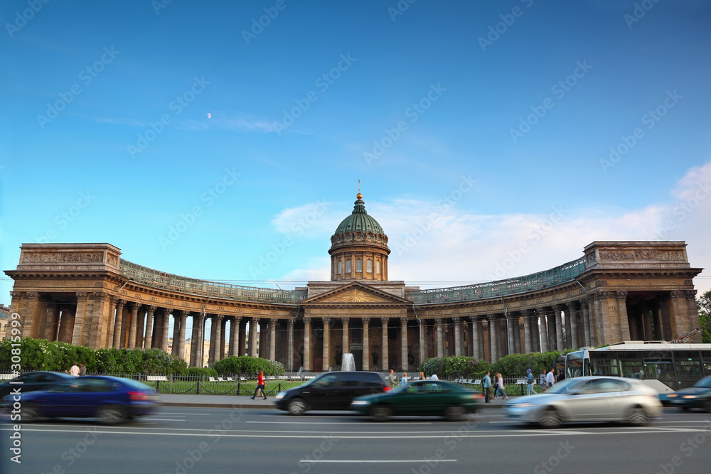 Kazan Cathedral on Nevsky Prospect in St. Petersburg