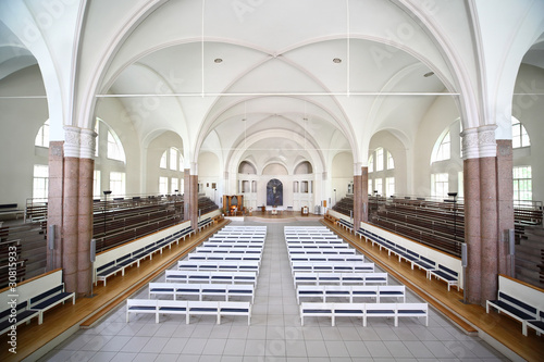 Interior German Saint Peters church  Saint Petersburg 