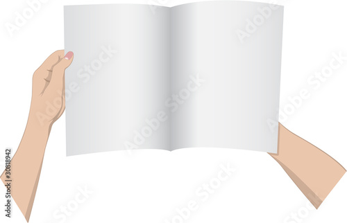 Hands with journal