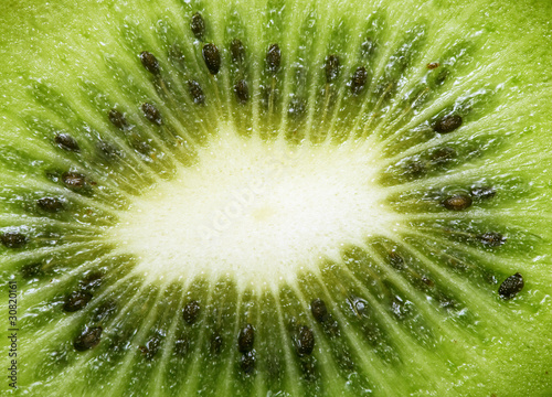 Slice of kiwi macro