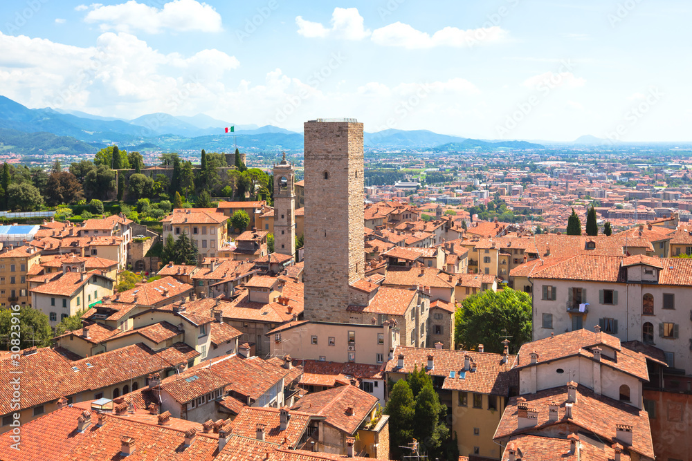 View of Bergamo, Italy