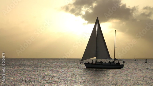 Sailboat Key West Sunset