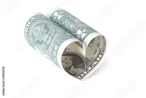 dollar heart