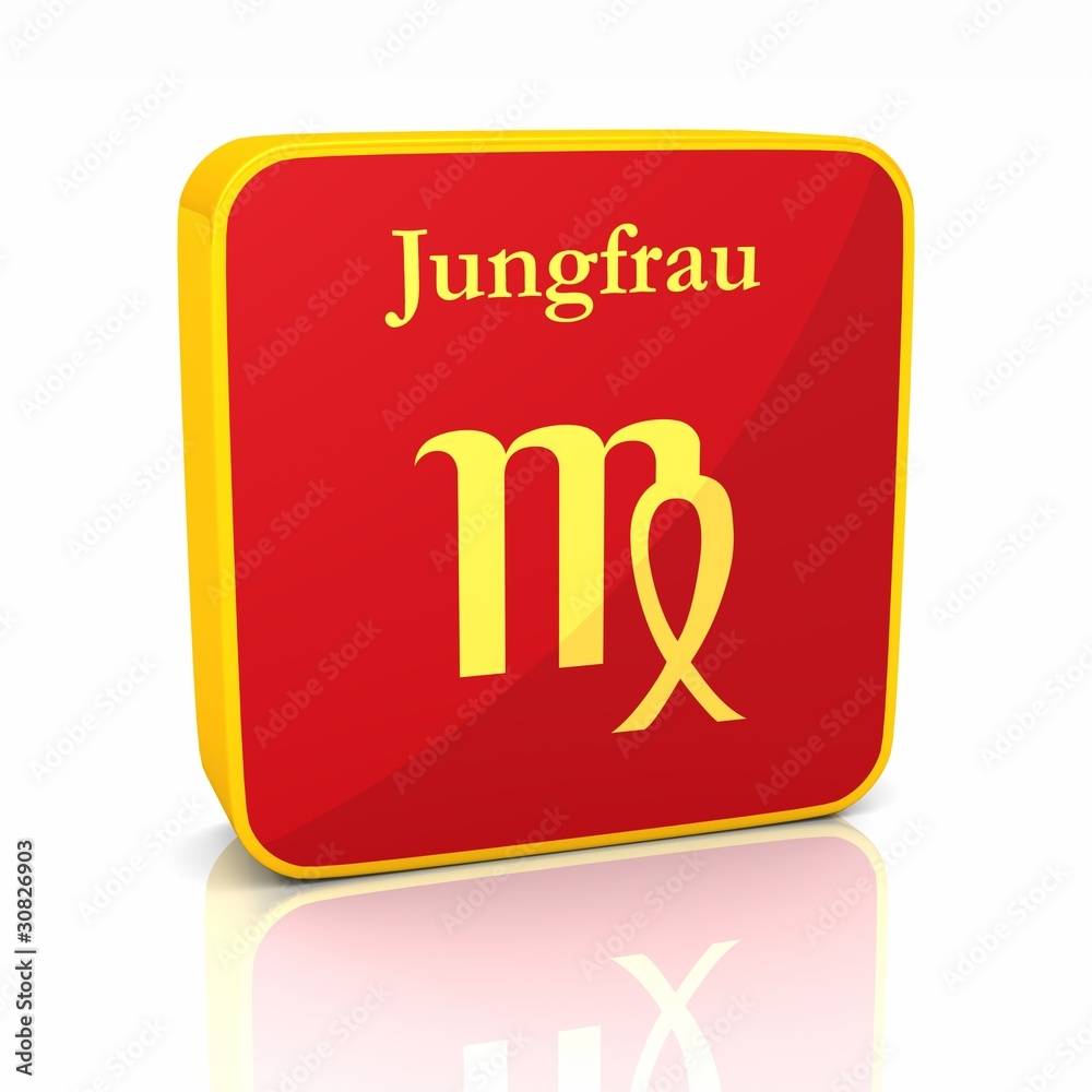 Sternzeichen - Jungfrau Rot Gold
