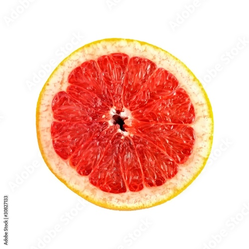 grapefruit na białym tle
