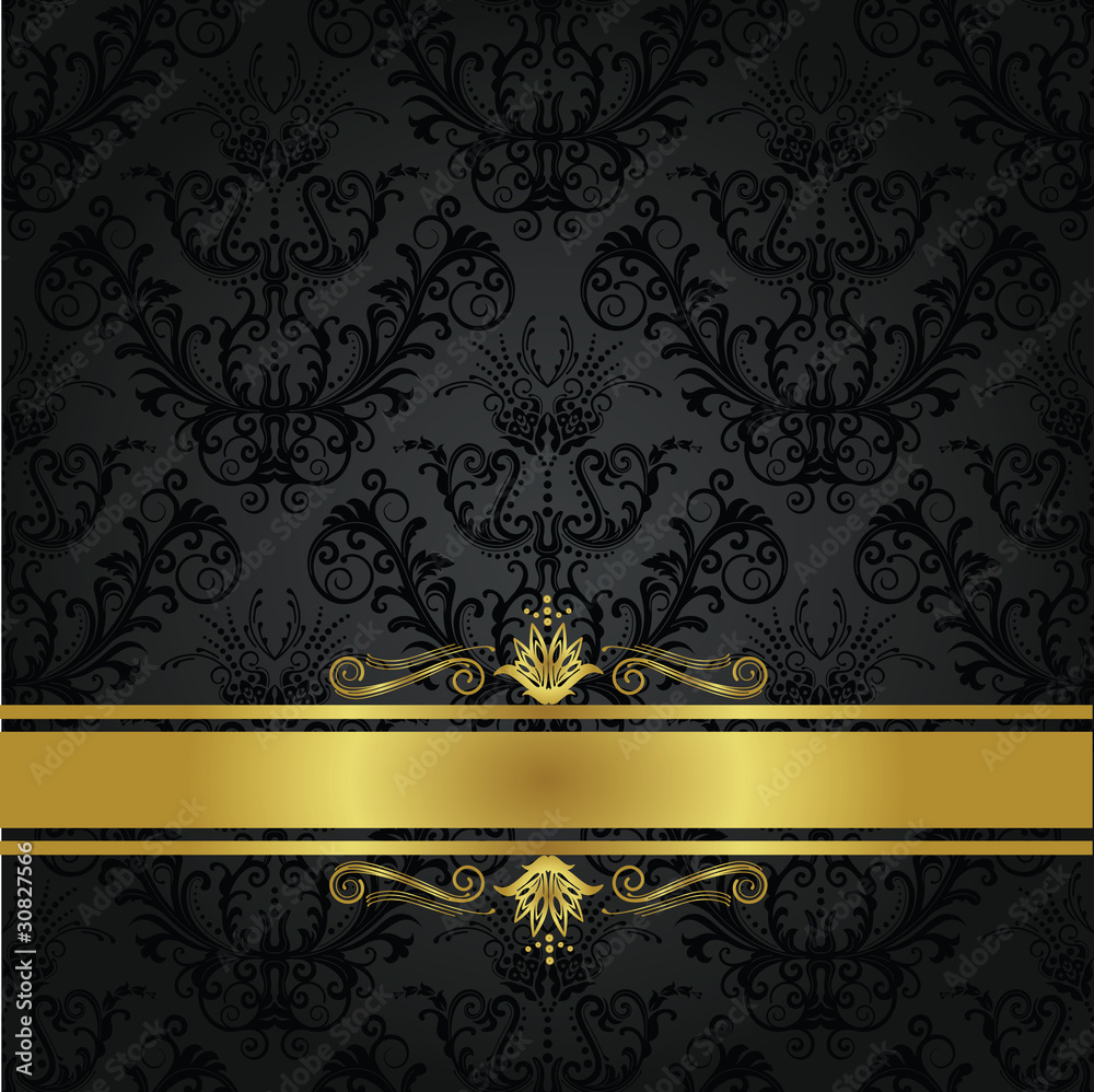 Luxury charcoal and gold book cover