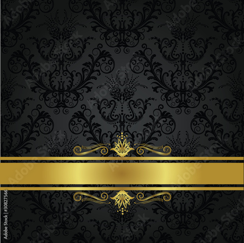 Luxury charcoal and gold book cover