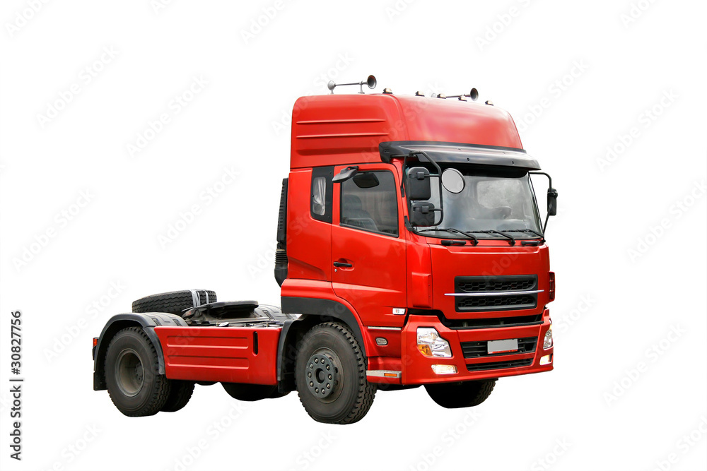 Red haulage truck