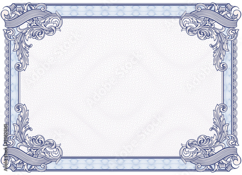 Blank Diploma or Certificate