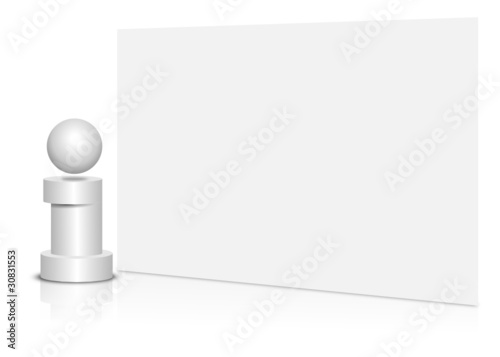 information, karte, blank