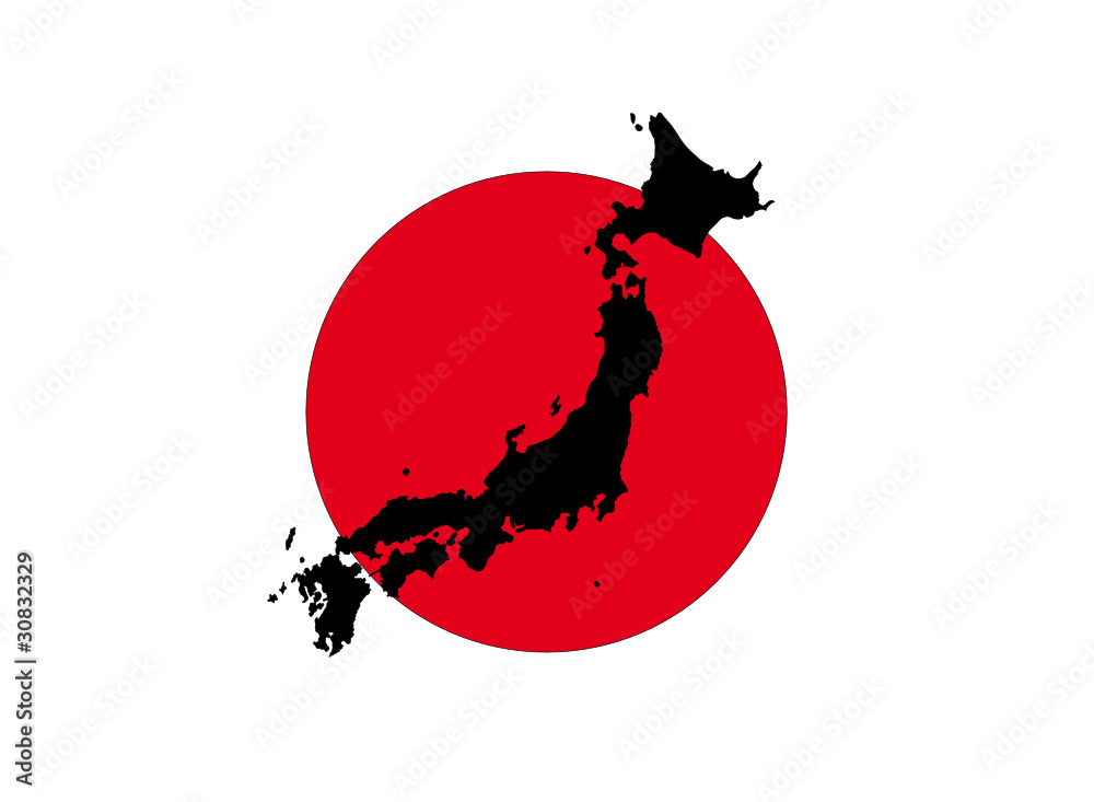 Obraz premium Japan Flagge