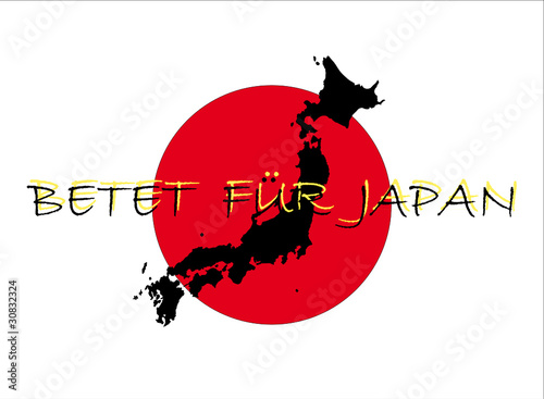 Betet für Japan