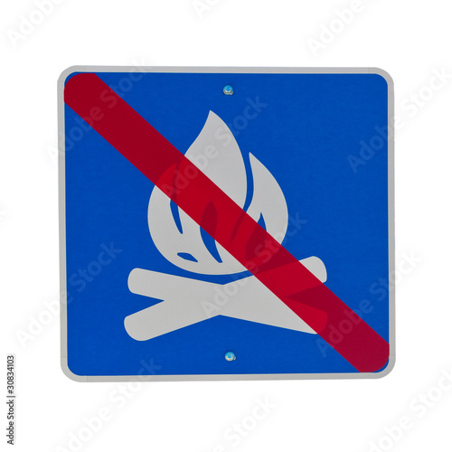 Sign: open fire prohibited