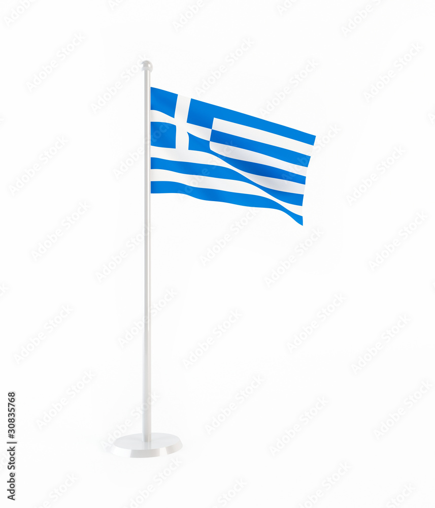 Fototapeta premium 3D flag of Greece
