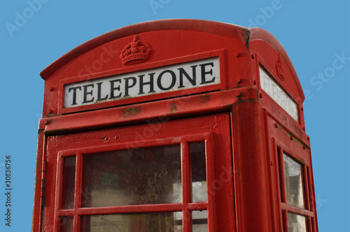 cabine téléphonique rouge