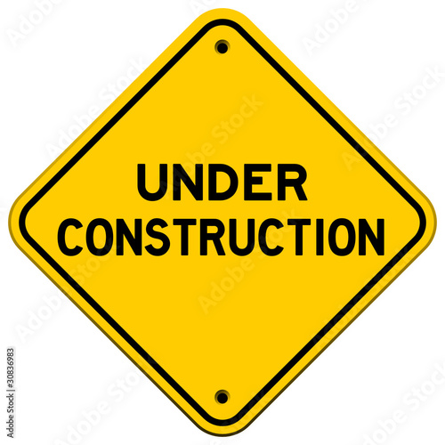 Under Construction Yellow Sign