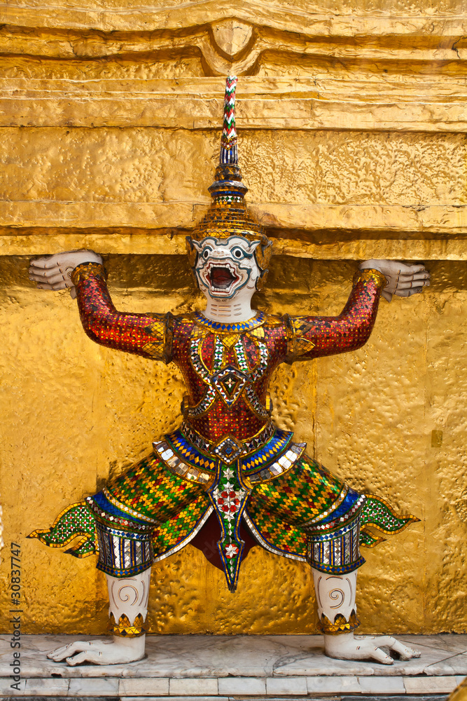 Mythical Giant Guardian at Wat Phra Kaew