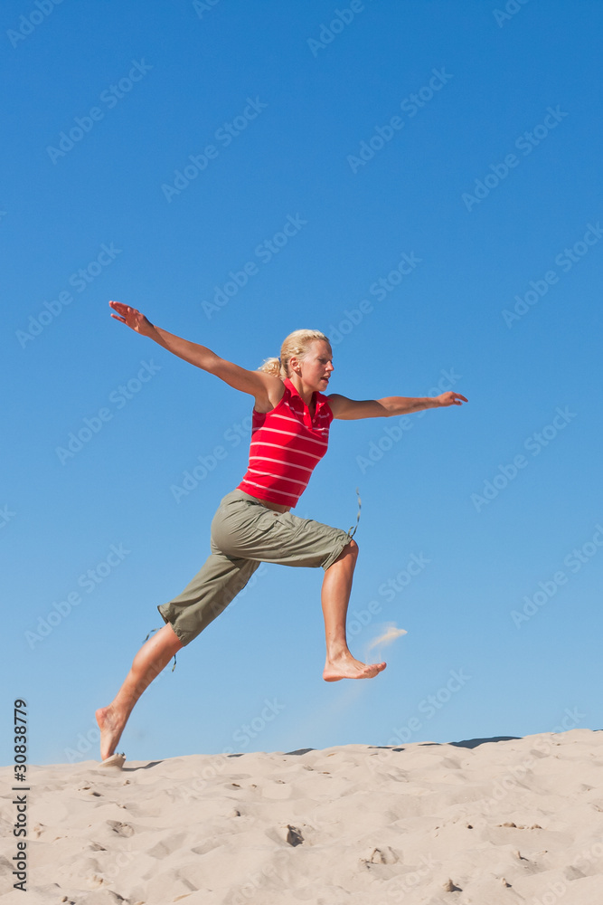 woman exercising