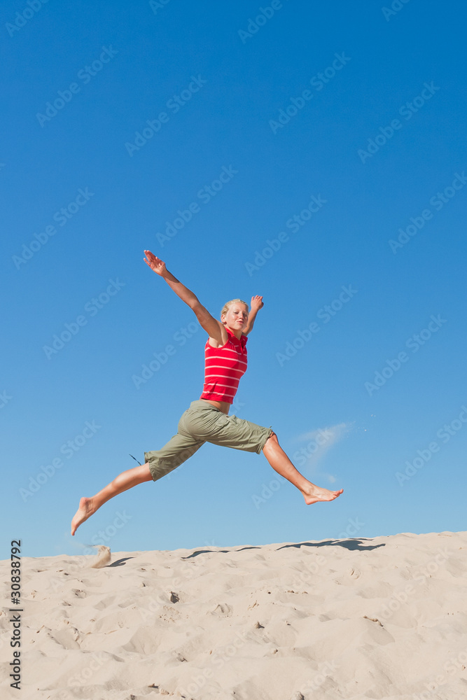 woman exercising