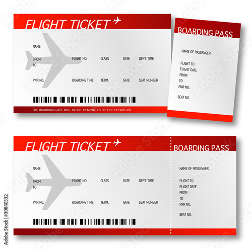 Billet d'avion - Boarding pass