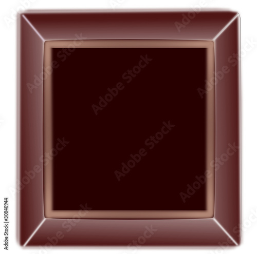 Button blank choccolate