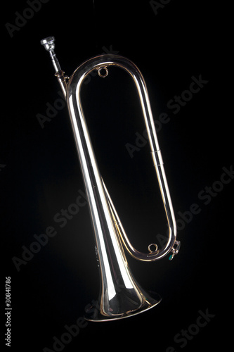 Bild auf Leinwand clairon trompette instrument en cuivre
