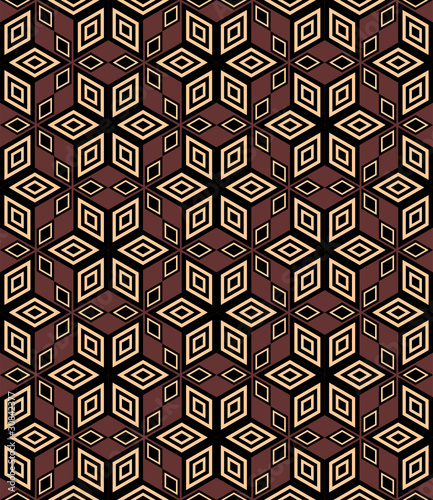 Seamless decorative geometric pattern.