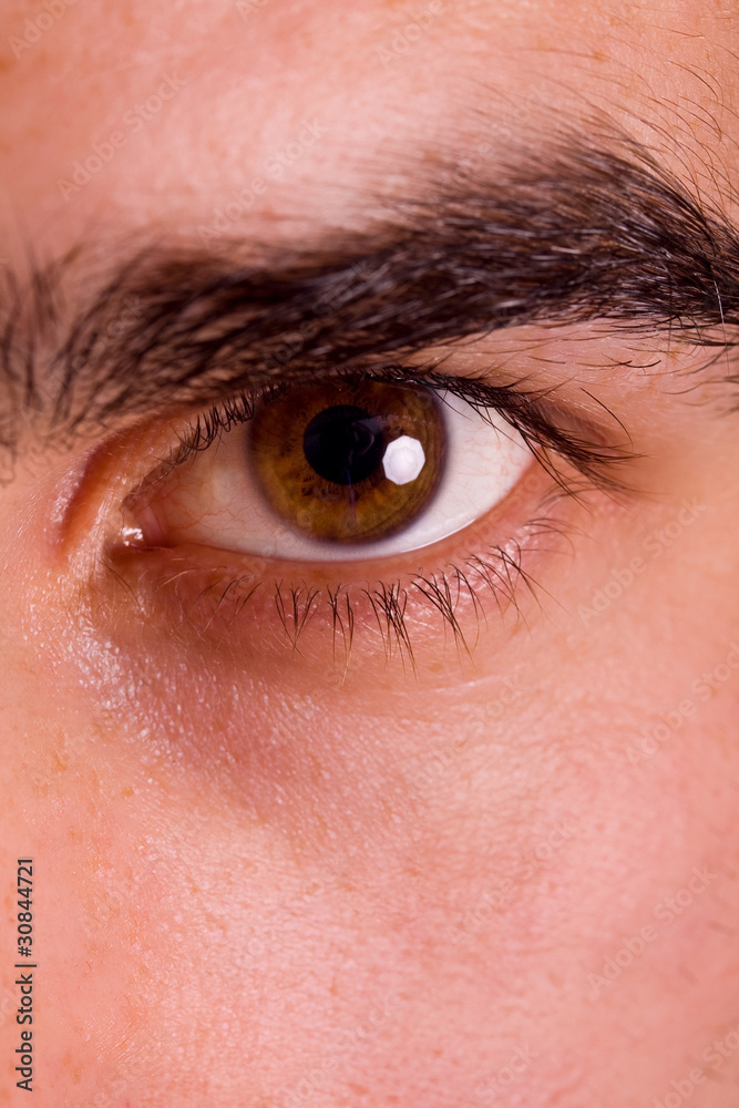 Obraz premium Macro shot of man's eye