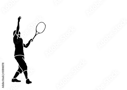 テニスプレイヤー © hanack