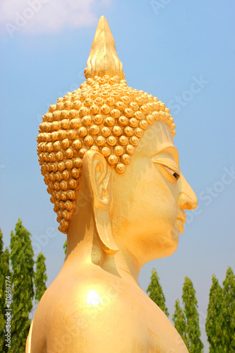 Buddha image, Wat Nhong Bua Thung - Hua Lhame, Khong, Korat photo