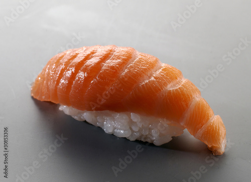 appetizer fresh sushi with salmon