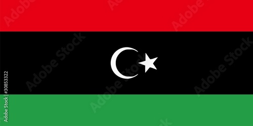 Flag of Libya - isolated vector illustration