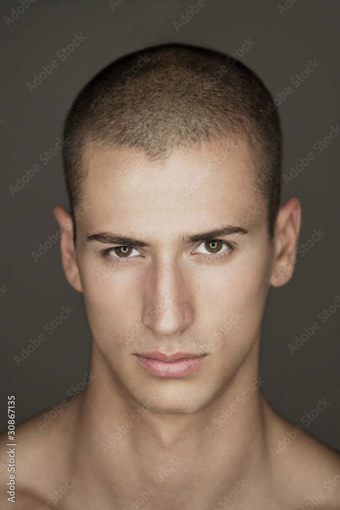 Young man's face