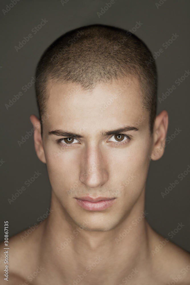 Naklejka premium Young man's face