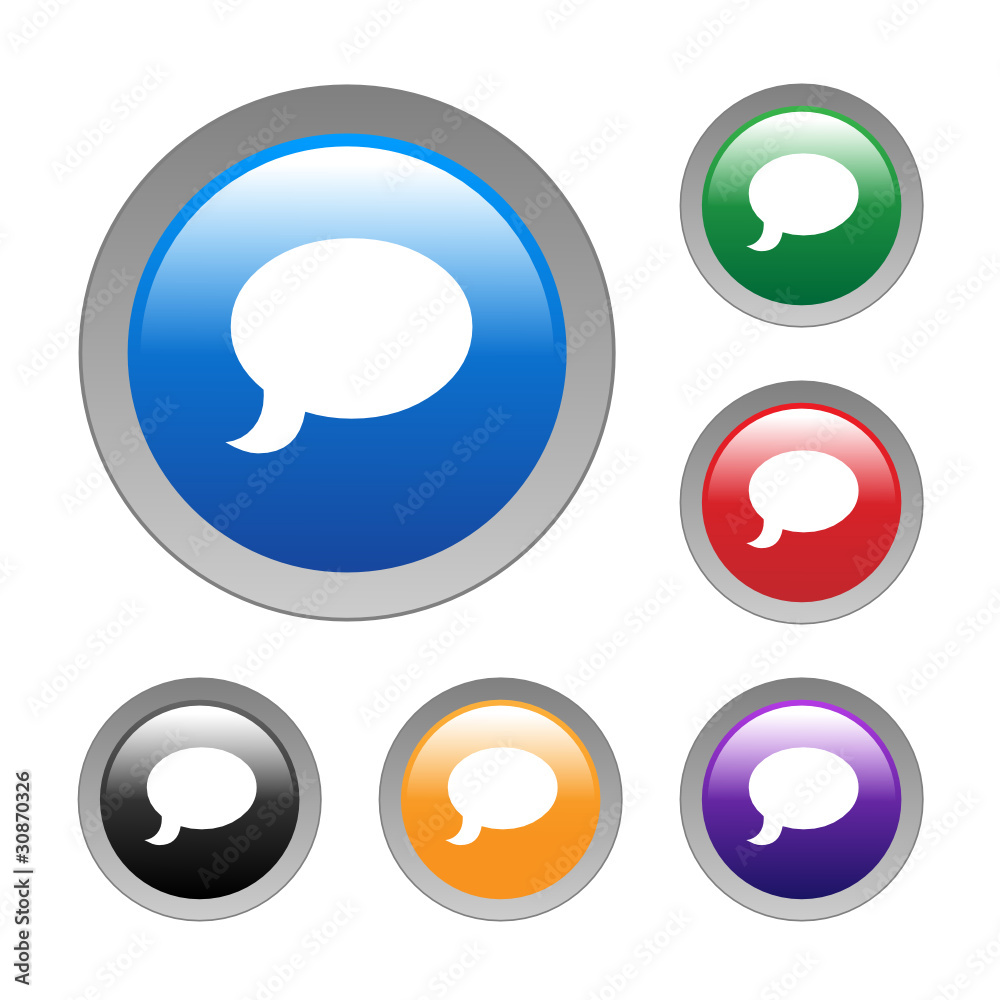 SPEECH BUBBLE Web Buttons (share forum chat comment opinions) SPEECH BUBBLE Web Buttons (share forum chat comment opinions)