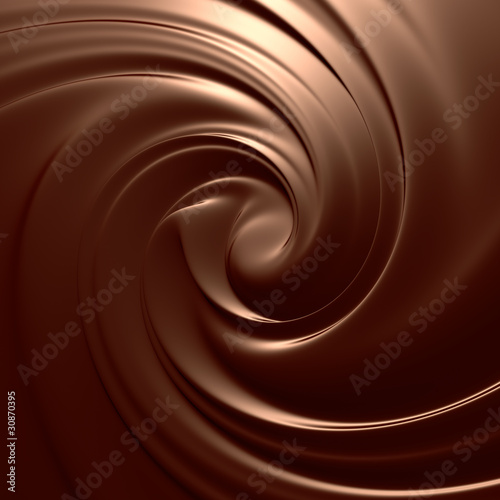 Astonishing chocolate swirl. Backgrounds series.