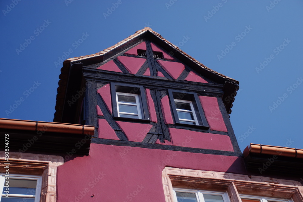 Red house in Alsace