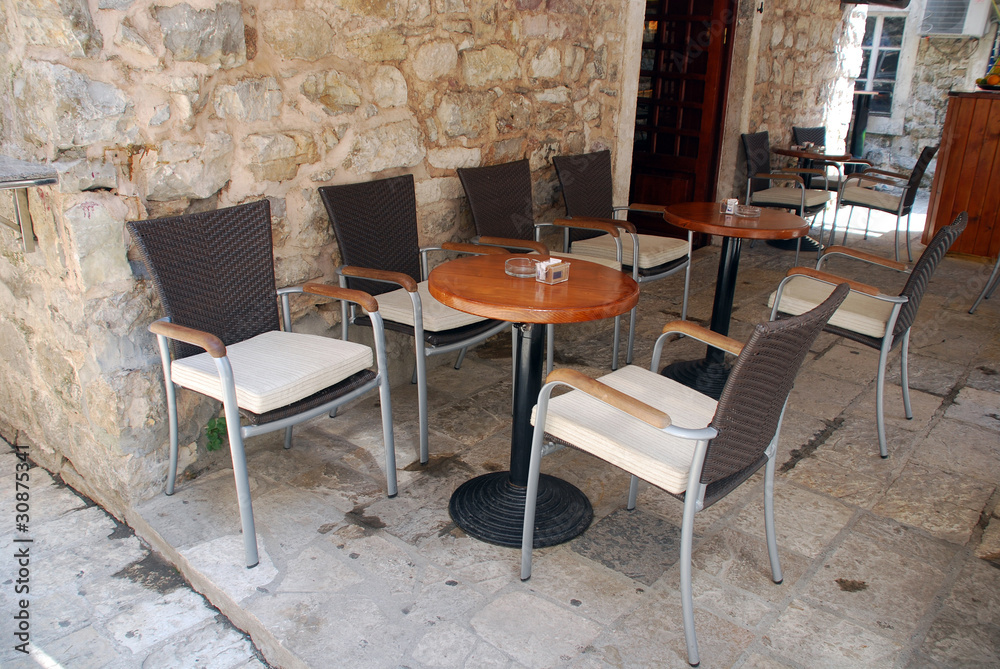 Mediterranean outdoor cafe