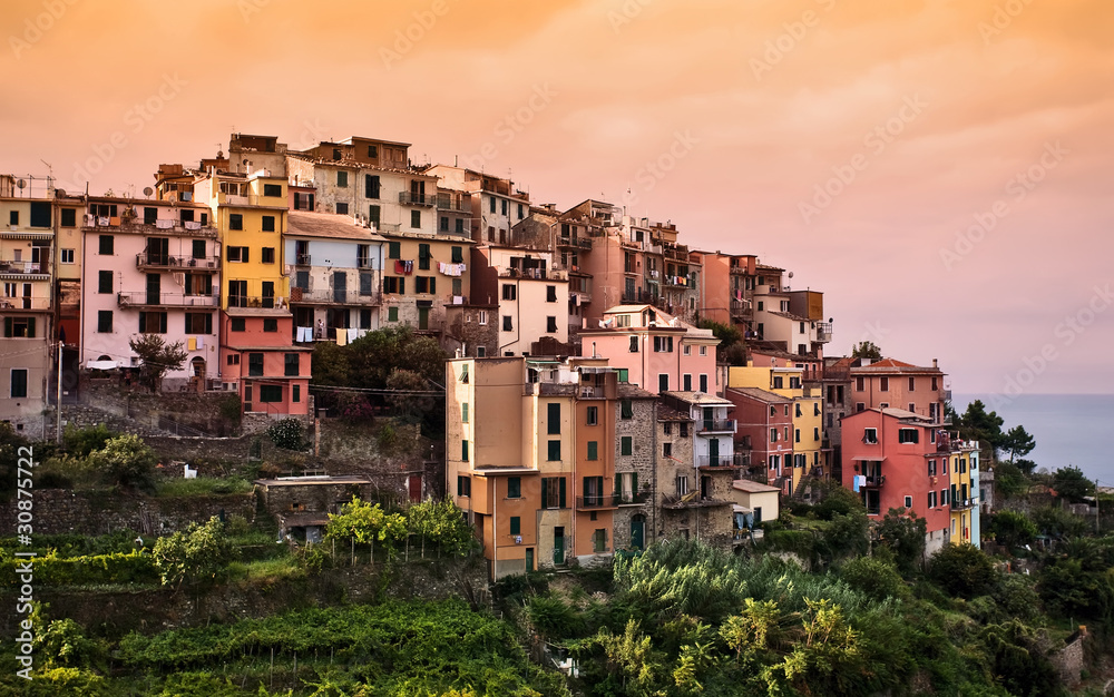 Cinque Terre, Italy. Corniglia village.