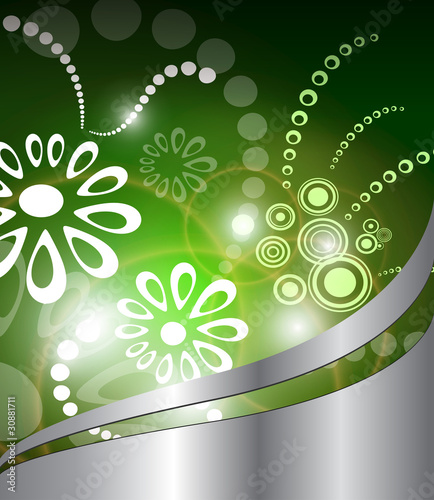Abstract background green f...