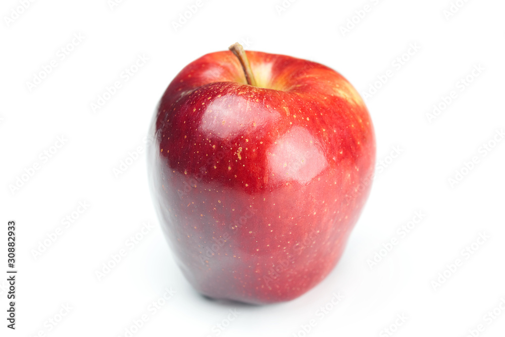 beautiful mellow juicy apple isolated on white beautiful mellow juicy apple isolated on white