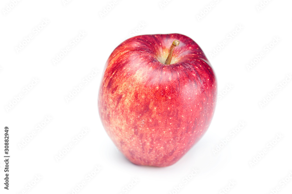 beautiful mellow juicy apple isolated on white beautiful mellow juicy apple isolated on white