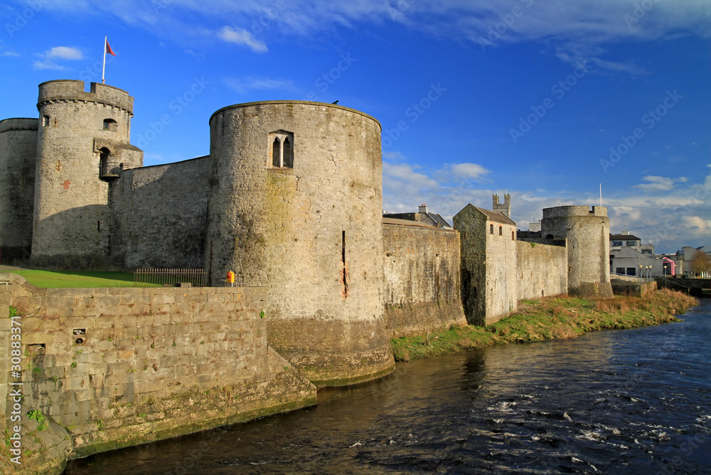 King John castle in Limerick - Ireland