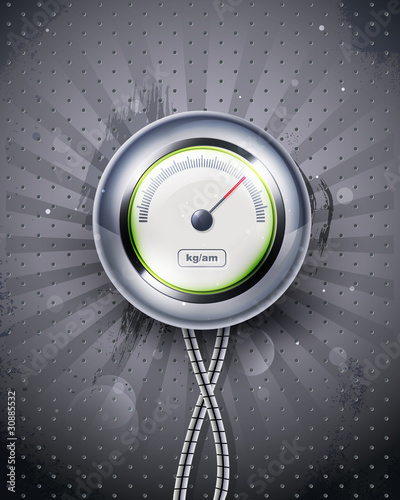 icon speedometer or clock. EPS10, transparency