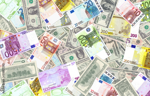 Euro- & Dollarscheine