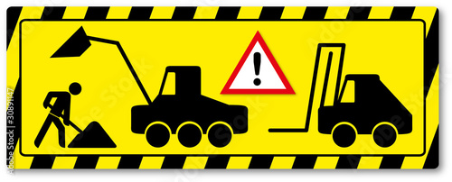 Baustellenschild