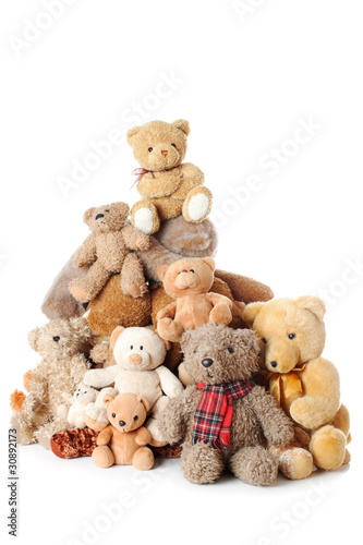 Pile of Teddy bears | Isolated